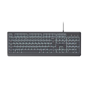 TRUST Primo Illuminated/Drátové USB-C/CZ/SK/Černá 26288