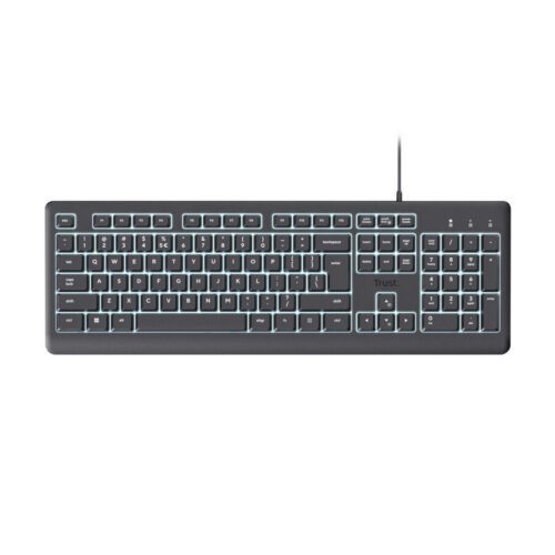 TRUST Primo Illuminated/Drátové USB-C/CZ/SK/Černá 26288