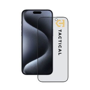 Tactical Glass Shield Privacy Stealth 5D sklo pro Apple iPhone 15 Pro Black 57983127193