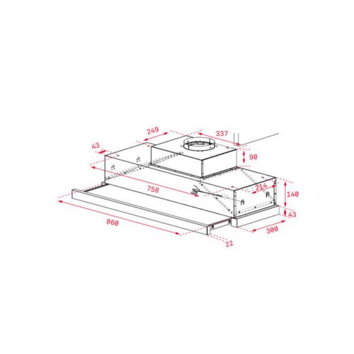 Teka CNL 9610 X výsuvná digestoř - Obrázek 2