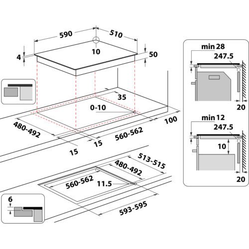 Whirlpool WTX6014DCF indukční varná deska - Obrázek 2