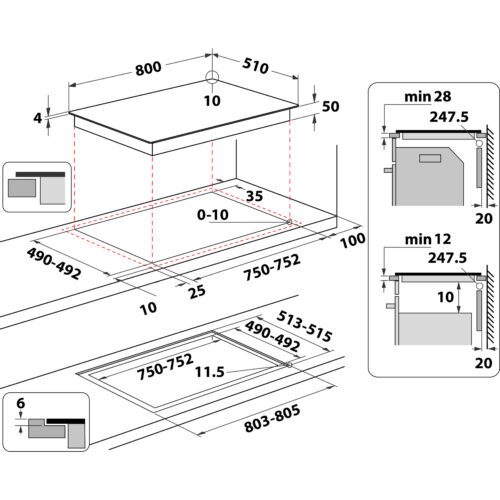 Whirlpool WTX8015DCF indukční varná deska - Obrázek 2