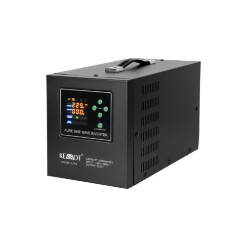 Zdroj záložní KEMOT PROsinus-2000 12V 230V 2000VA 1200W Black URZ3407-LFP4 08840406