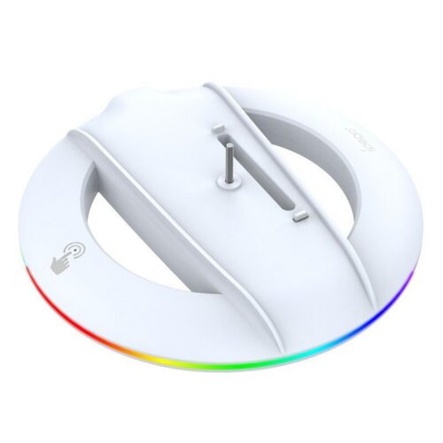 iPega P5S025S Vertikální Stojan s RGB pro PS5 Slim/PS5 Pro White PG-P5S025S