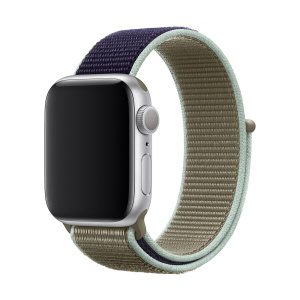 Apple Watch 38/40/41 mm khaki provlékací sportovní řemínek