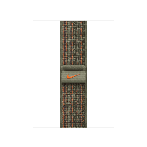 Apple Watch 38/40/41 mm sekvojově zelený / oranžový provlékací sportovní řemínek Nike