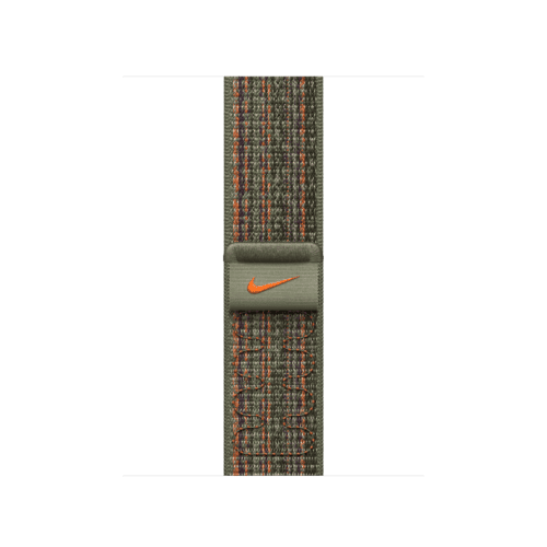 Apple Watch 38/40/41 mm sekvojově zelený / oranžový provlékací sportovní řemínek Nike