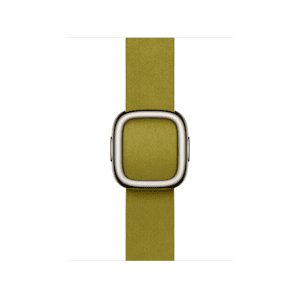 Apple Watch 38/40/41/42mm zelenožlutý řemínek s moderní přezkou – velký