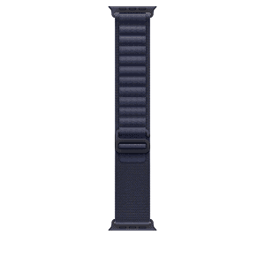 Apple Watch 44/45/46/49mm námořnicky modrý Alpský tah – malý – provedení z černého titanu