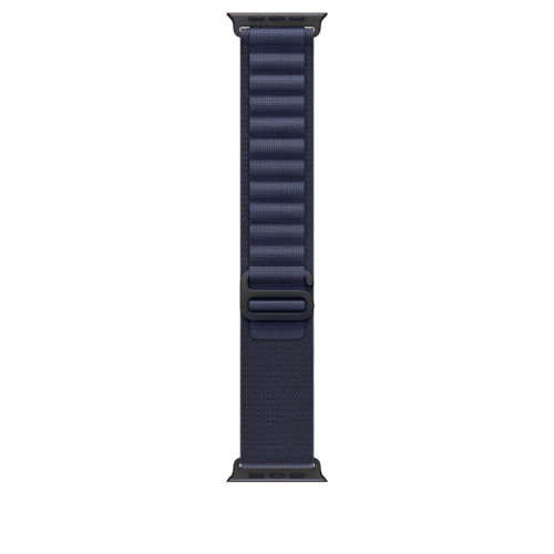Apple Watch 44/45/46/49mm námořnicky modrý Alpský tah – velký – provedení z černého titanu