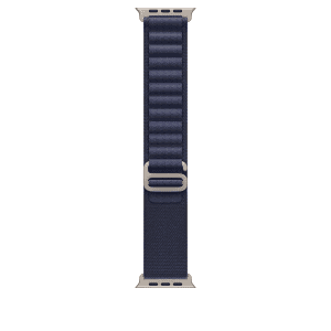 Apple Watch 44/45/46/49mm námořnicky modrý Alpský tah – velký – provedení z přírodního titanu