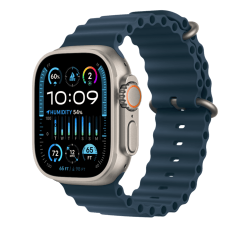 Apple Watch 44/45/49 mm modré prodloužení Oceánského řemínku - Obrázek 2