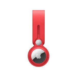 Apple kožené poutko na AirTag – (PRODUCT)RED