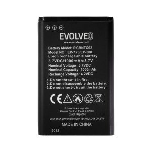 EVOLVEO orig. baterie 1000 mAh pro EasyPhone FD/FP/FS/FM/FL (EP-500/501/700/770/771/800/801) EP-770-BAT