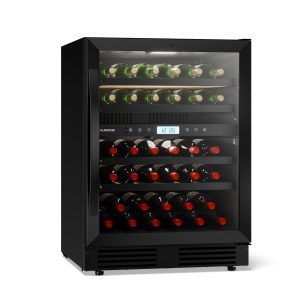 Klarstein Chladnička na víno VeroSteel | 2-zónová | 129 litrů | 43 lahví | 60 cm