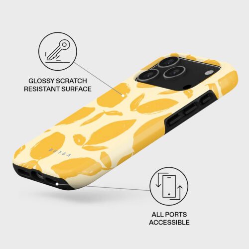 Kryt pro iPhone 17 Pro Max Burga Lemon Tart Tough MagSafe Case - citrón - Obrázek 2