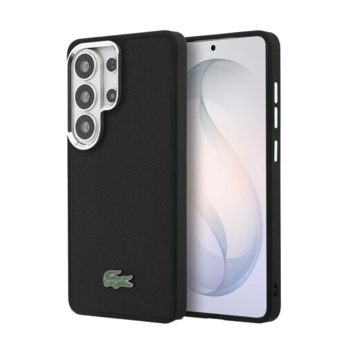 Lacoste Petit Pique Metal Logo Magnetic Zadní Kryt pro Samsung Galaxy S26 Ultra Black LCFCMS26LPLAK