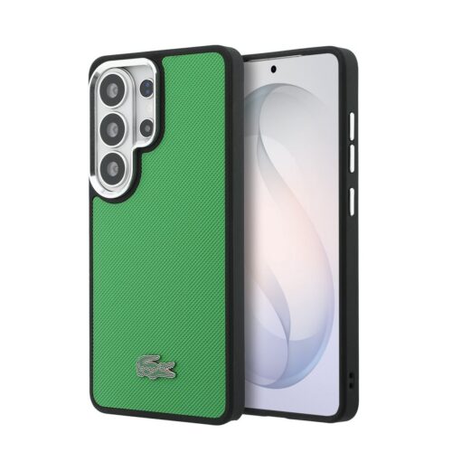 Lacoste Petit Pique Metal Logo Magnetic Zadní Kryt pro Samsung Galaxy S26 Ultra Estragon Green LCFCMS26LPLAN