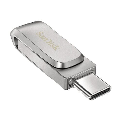 SanDisk Ultra Dual Drive Luxe/64GB/USB 3.1/USB-A + USB-C/Stříbrná SDDDC4-064G-G46