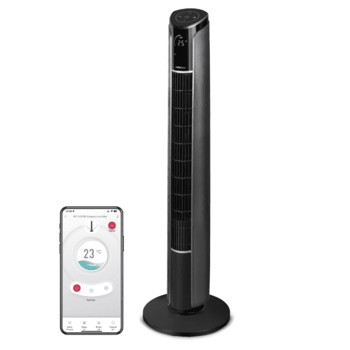 Sencor SFT 4207BK Sloupový ventilátor Wi-Fi SmartBreeze Wi-Fi ovládání pomocí aplikace Sencor HOME
