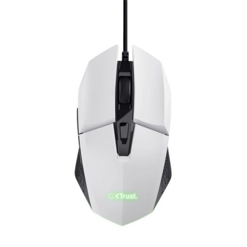 TRUST GXT 109 FELOX/Herní/Optická/Pro praváky/6 400 DPI/Drátová USB/Bílá 25066