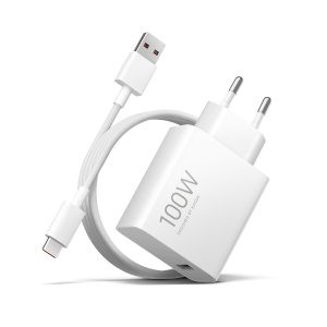Xiaomi MDY-19-ER USB-A 100W Cestovní Nabíječka + USB-C 6A Datový Kabel White BHR095VEU