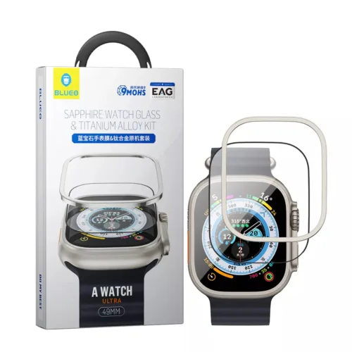 Ochranná sada pro Apple Watch Ultra 1/2/3 Blueo Sapphire - titanově černá - Obrázek 2