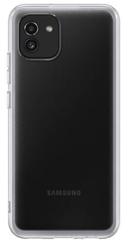 EF-QA036TTE Samsung Soft Clear Kryt pro Galaxy A03 Transparent - Obrázek 2