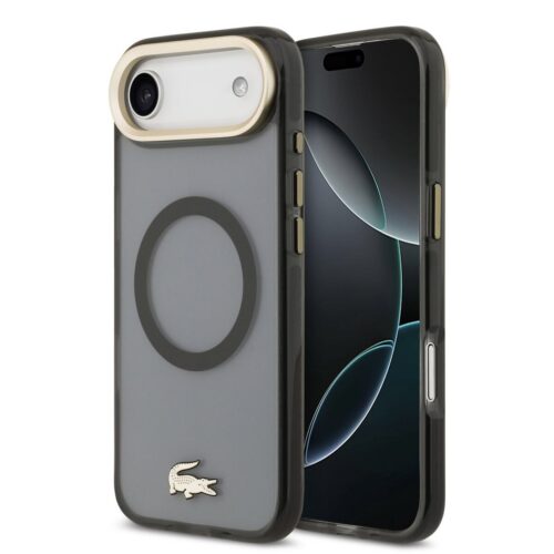 Lacoste PC/TPU Frosted Finish Gold Logo MagSafe Zadní Kryt pro iPhone Air Black LCHMP17MUFWAK