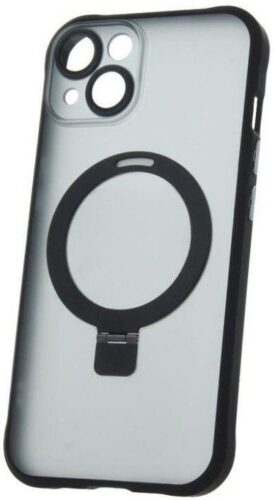Silikonové TPU pouzdro Mag Ring pro iPhone 14 černé
