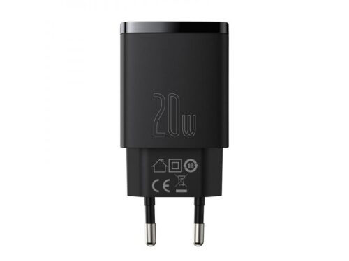 Baseus CCXJ-B01 Compact Quick Nabíječka USB/USB-C 20W Black CCXJ-B01 - Obrázek 2