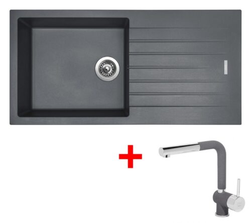 Sinks PERFECTO 1000 Titanium + Mix 3 P GR