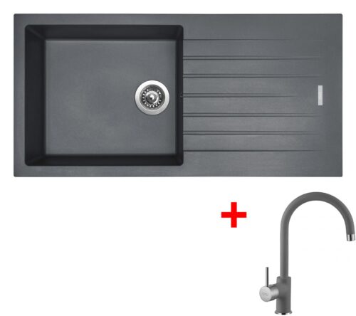 Sinks PERFECTO 1000 Titanium + Vitalia GR