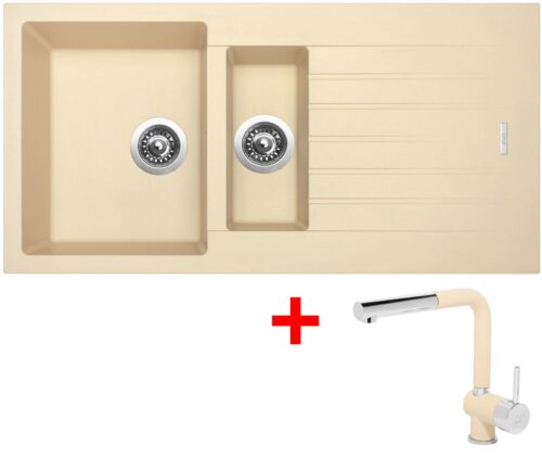Sinks PERFECTO 1000.1 Sahara + Mix 3 P GR