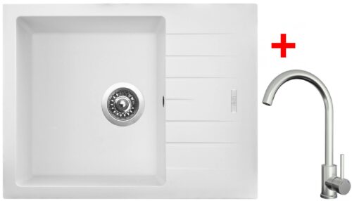 Sinks PERFECTO 650 Milk + ARCO celonerezová