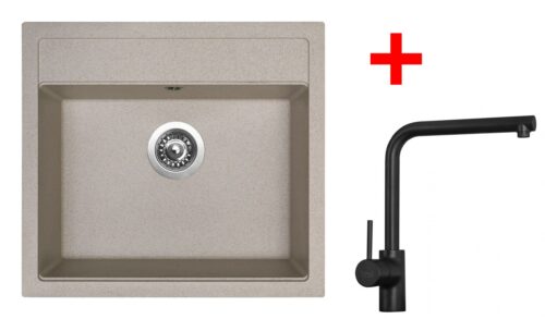 Sinks SOLO 560 Avena + ELKA Černá matná