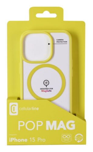 Zadní kryt Cellularline Pop Mag s podporou Magsafe pro Apple iPhone 15 Pro
