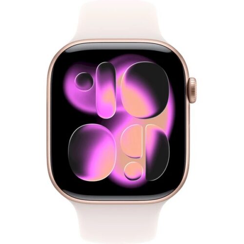 Apple Watch Series 11 46mm GPS (Stav B) Růžově zlatý hliník s růžovým sportovním řemínkem MNK43CS/A - Obrázek 2