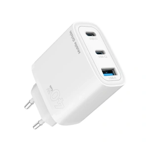 40W adaptér Mobile Origin GaN Fast Charger MO19 – bílý