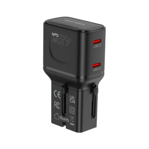 45W cestovní adaptér Mobile Origin PW26 - černý - Obrázek 2