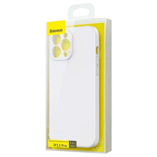 Baseus iPhone 13 Pro case Liquid Silica Gel Protective White (ARYT000402) - Obrázek 12
