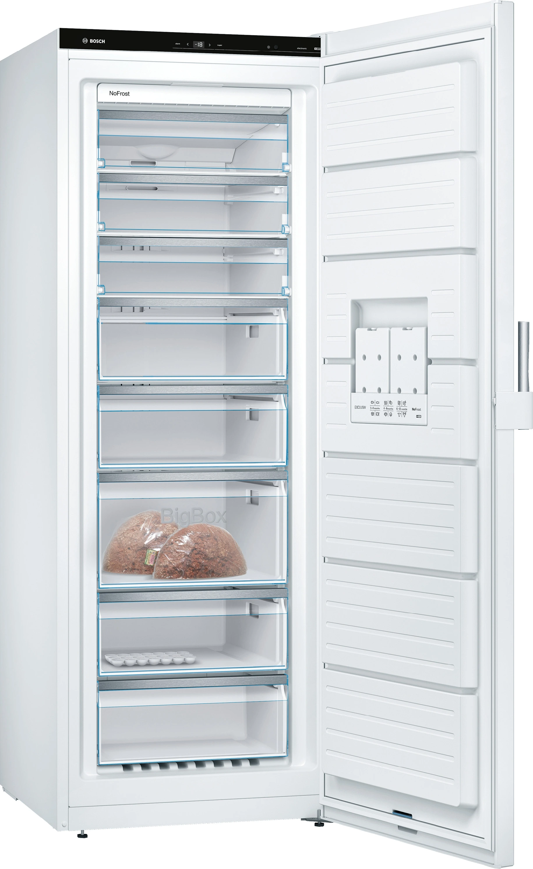 Bosch GSN58EWDV šuplíkový mrazák Serie 6 - Obrázek 2