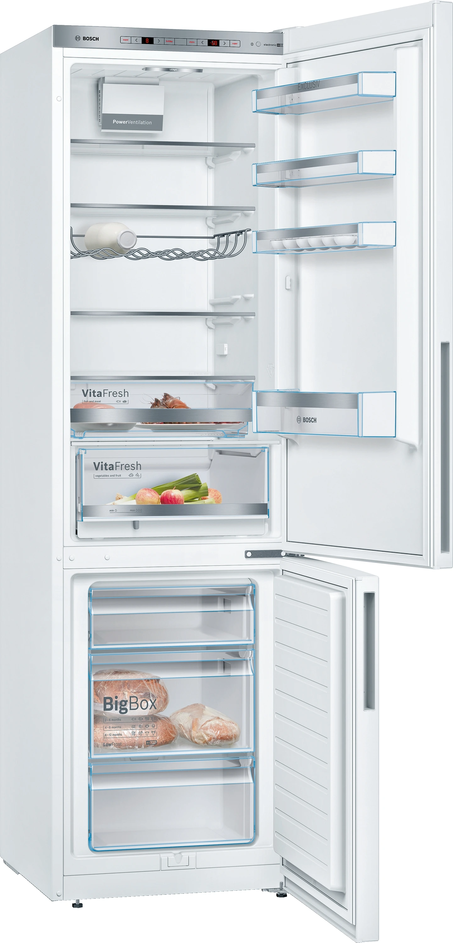 Bosch KGE39AWCA kombinovaná lednice Serie 6 - Obrázek 2