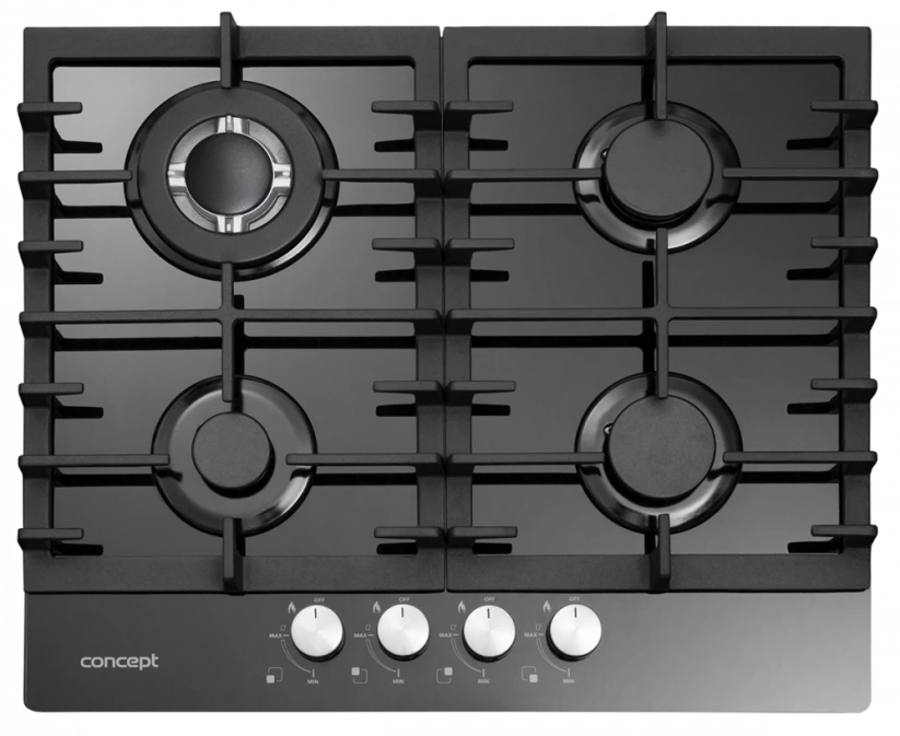 Concept PDV7260BC plynová varná deska BLACK