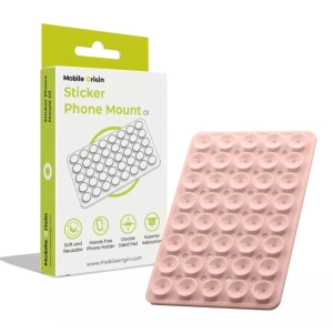 Držák telefonu Sticker Phone Mount O1 Mobile Origin – světle růžový