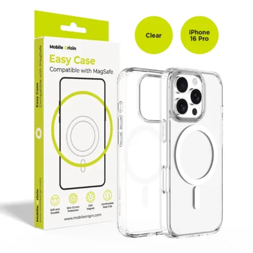 MagSafe kryt iPhone 16 Pro Mobile Origin Easy Hybrid - průhledný