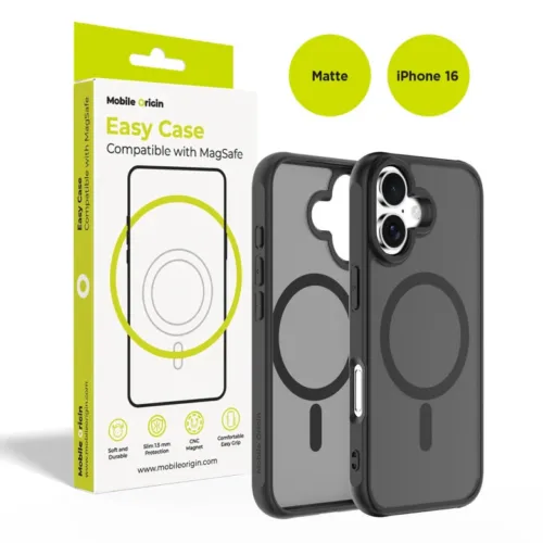 MagSafe kryt pro iPhone 16 Mobile Origin Easy Hybrid - matně černý