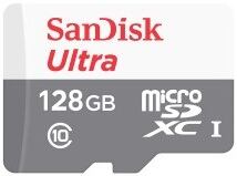 SanDisk Ultra/micro SDXC/128GB/UHS-I U1 / Class 10 SDSQUNR-128G-GN6MN