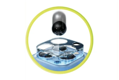 Sklo na fotoaparát pro iPhone 13 Pro / 13 Pro Max Mobile Origin Easy Lens Full Cover - průhledné - Obrázek 2