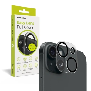 Sklo na fotoaparát pro iPhone 15 / 15 Plus Mobile Origin Easy Lens Full Cover - průhledné